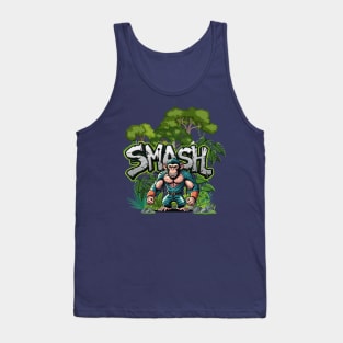 Smash Ape Grafitti jungle design Tank Top